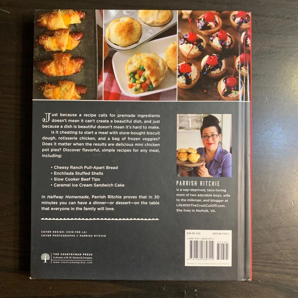 Halfway Homemade Meals‎ in a Jiffy Parrish Ritchie Hardcover Cookbook 2018